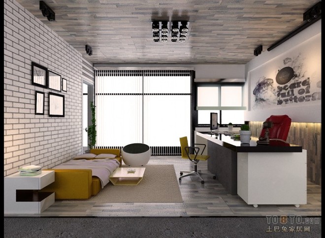 LOFT辦公室-裝修設(shè)計(jì)效果圖-賓偉波設(shè)計(jì)師作品-設(shè)計(jì)本