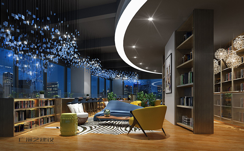 佛山商鋪裝修設(shè)計(jì)案例-佛山書吧-廣深藝建設(shè)