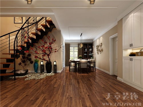 鄭州北大花園200平米現(xiàn)代簡(jiǎn)約中式裝修效果圖 天章裝飾設(shè)計(jì)賞析